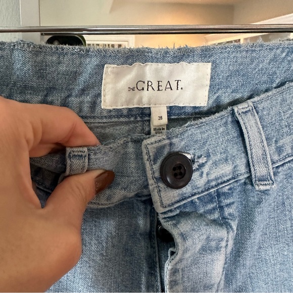 The Great. Wide Leg Seafair high rise jeans. Size 28. - Picture 3 of 7